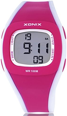 Wome's Multifunctional Digital Watches LED Alarm Waterproof Wrist Watch with Chronograph Chime