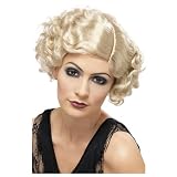 Smiffys 20S Flapper Wig Short Blonde Ladies