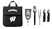 Wisconsin Badgers Compact Barbecue Accessory Set