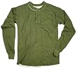 Vintage Woodland Camo Long Sleeve Washed Henley Shirt