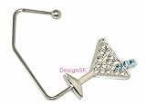 MARTINI GLASS PURSE HANGER BAG HOOK FOR TOWEL HAT SCARF BELT BY DESIGNSK