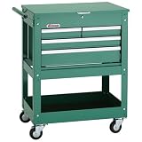 Grizzly H7728 Rolling Tool Cart w/ 4 Drawer Tool Chest