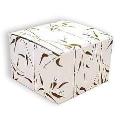 Gold Bamboo - One Piece Gift Boxes (3" x 3" x 2")