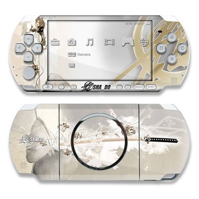 Katana Gold Design Decorative Protector Skin Decal Sticker for PSP-3000