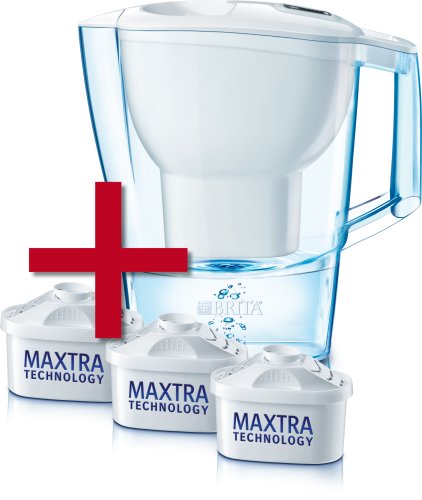: Brita 016944 Aluna Starterpaket, 3 Kartuschen kaufen mit Wasserfilter gratis