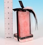 Frosted Pink Pillar Candle 12cm In Gift Pack (650006)