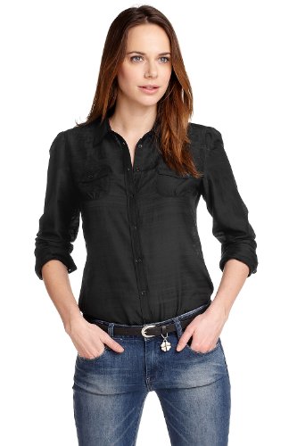 ESPRIT Damen Bluse B21314, Gr. 44, Schwarz (black 001) Preisvergleich