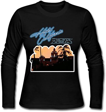 DJDO Women's The Eagles Band Hotel California Crewneck Adult T-Shirt