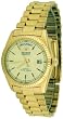 Orient #2EV03002G Men's Classic Day/Date Gold Tone Self Winding Automatic Watch