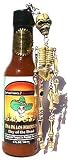 Day of The Dead Hot Sauce with Full Skeleton Key Chain - 5oz