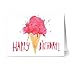 Note Card Cafe Happy Birthday Card Assortment with Yellow Envelopes | 36 Pack | Perfectly Painted Birthday Designs | Blank Inside, Glossy Finish | Bulk Set for Greeting Cards, Occasions, Birthdays