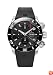 Edox Men's 01114 3 NIN Class 1 Automatic Chronograph Black Dial Rubber Watch