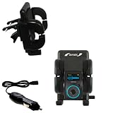 Sandisk Sansa Clip Auto Vent Holder with Car Charger - Uses Gomadic TipExchange