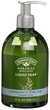 Nature's Gate Organics Liquid Hand Soap, Lemongrass & Clary Sage, 12-Ounce Bottles (Pack of 3)