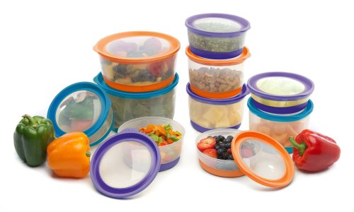 Farberware Ecofresh Food Storage 20-piece Platinum Series, Assorted Colors