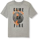 THE CHILDREN'S PLACE(ザ・チルドレンズプレイス) バスケットボールグラフィックティ スモーケブ トップス半袖Tシャツ 4歳【並行輸入】