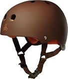 Triple 8 Brainsaver Rubber Helmet, Brown , Medium