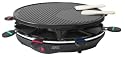 AFK RC1200.1 Traditional RACLETTE GRILL 8 Persons 1200 WATTS