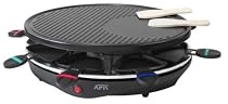 AFK RC1200.1 Traditional RACLETTE GRILL 8 Persons 1200 WATTS