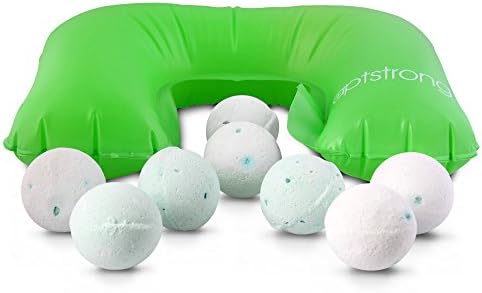 Joint and Muscle Pain - 8 Bath Bombs with Dead Sea &amp; Epsom Salts - Made in USA - 1 FREE Pillow &amp; BONUS e-Instruction - Birthday Gift