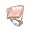 Silver Ring with Stone - Pink Mother of Pearl - Height: 23mm, Size: 6-10, 6