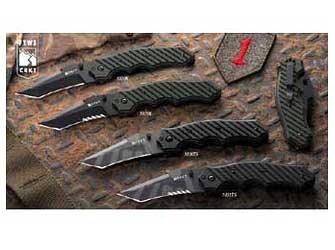 Columbia River Knife & Tool Crawford Triumph Folding Knife Black Plain Tanto OutBurst... by Columbia River Knife & Tool
