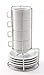 Home Chord Bar Espresso Cups And Saucers Set Stackable Demi Cup And Saucer Set, White