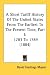 Book A Short Tariff History Of The United States From The Earliest To The Present Time, Part I: 1783 To 1789 (1884)