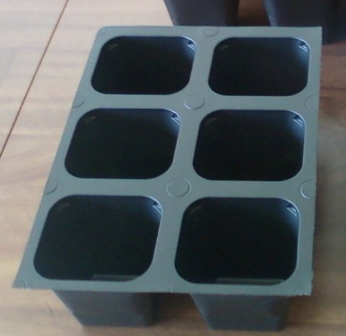 Seed starter trays 120 LARGE CELLS total (20 trays of 6 cells each)
