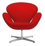 E-comfort スワンチェア レッド SF7221_B208 24234