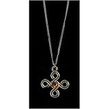 Jewelled Celtic Spiral English Pewter Necklace