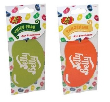 Aoe Performance Jelly Belly Bean Car Air Freshener Duo Gift Pack 2d Tangerine And Juicy Pear Picture