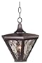 Kenroy Outdoor KE-70104EP Cadera Hanging Lantern Ebony Pearl