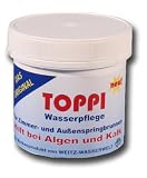 TOPPI - 150g - Wasserpflege fuer Zimmer- und Aussenspringbrunnen - Hilft bei Algen und Kalk