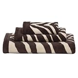 Zebra Bath Towel Brown