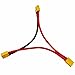 2Packs XT60 Serial Series 14AWG Soft Silicone Wire Switch Cable Connector RC Lipo Battery
