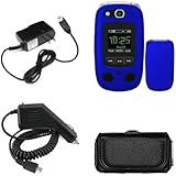 iNcido Brand Samsung Convoy2 U660 Combo Rubber Dark Blue Protective Case Fa ....