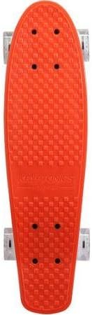 Kryptonics Original Torpedo Complete Skateboard, 22.5" x 6" Fire Orange