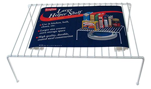 Grayline 40110, large kitchen helper shelf, white