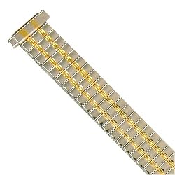 Watch Band Expansion Ladies Two Tone Gold and Silver fits 10mm to 12mm