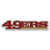San Francisco 49ers NFL Football bumper sticker 8" x 2"