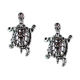 Stud Earrings Sterling Silver -Turtles