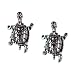 Stud Earrings Sterling Silver -Turtles