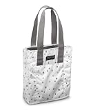  : JanSport Classic Tote (White/Silver Stars)