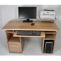 Computer Desk, Home Office Desk in Light Oak, with 2 Drawers and sliding keyboard Shelf - ** Great Introductory Price **