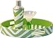 Toss Designs Women's Ibiza 16" Serving Tray Appetizer Plates,Zebra Green/White