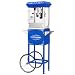 Great Northern Popcorn Blue 8 oz. Ounce Foundation Vintage Style Popcorn Machine and Cart