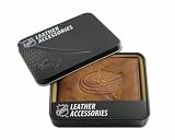 Columbus Blue Jackets Embossed Leather Bifold Wallet