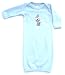 Eclectikid Clownin' Baby Gown in Sky Blue, 0-3 Months