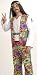 Mens Plus Size Costume Hippie Retro 60's 70's Woodstock Hippy Peace Guy Colorful Psychadelic Party Outfit